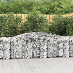 Lučne gabionske košare 5 kom 400x50x80/100 cm pocinčano željezo