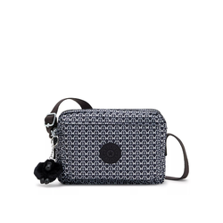 KIPLING Torba za čez ramo Abanu M antracit/bela