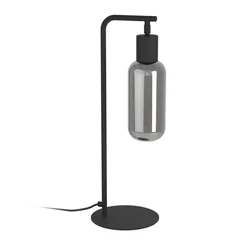 Eglo 901007 - Stona lampa MAIONE 1xE27/4W/230V crna/dimljena