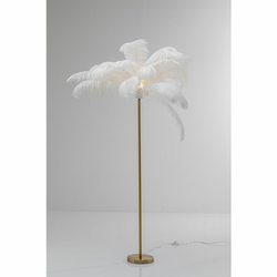 Meblo Trade Podna Lampa Feather Palm White 65x65x165h cm