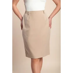Plus size midi krilo, bež