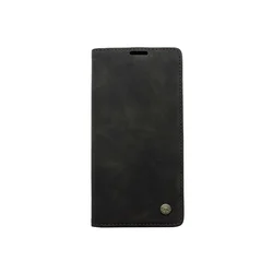 Maska za telefon LEATHER RETRO FLIP za Huawei P50, Crna