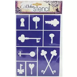 Samolepilna šablona PENTART - Ključi (hobby program)