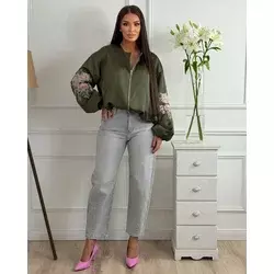 Squareonline Ženske farmerke Grey Fit, Sive