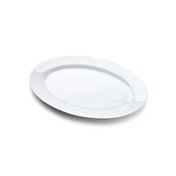 shumee Ovalni beli porcelanasti pladenj BASIC 30x20xv2,2 cm