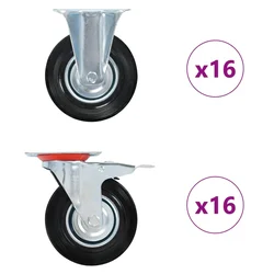 Kotačići 32 kom 125 mm