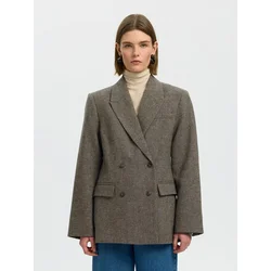 SELECTED Blazer SLWReeda pikčasto rjava