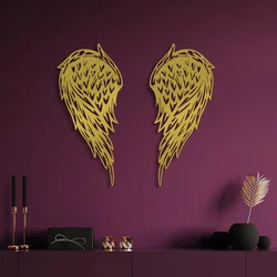 Wallity Zidna dekoracija Alato-2, 32 x 70 cm, Zlatne boje