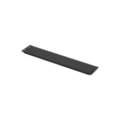 2U rack blank panel for 19 Cabinet, Black (RAL 9005)