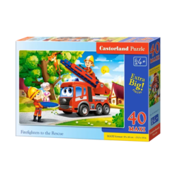 Castorland - Puzzle Gasilci na pomoč 40maxi - 40 - 99 kosov
