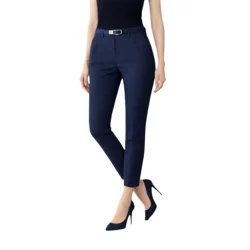 M.Sara - Womens 7/8 Chino Trousers + Belt - Dm2896j-11