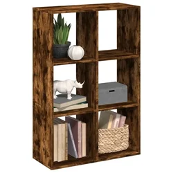 Pregrada / regal za knjige boja hrasta 69,5x29x103,5 cm drveni