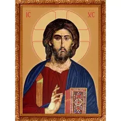 Dijamantski mozaik Ikona Isus Pantokrator, 30?40 cm