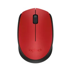 Logitech M171 Miš, Bežični, Crveni