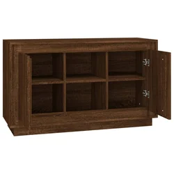 Komoda boja smeđeg hrasta 102x35x60 cm konstruirano drvo