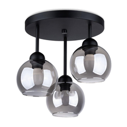 Sollux SL.1140 - Luster na stalku ALINO 3xE27/60W/230V crna