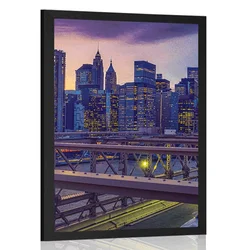 Plakat hrupno velemesto - 40x60 white