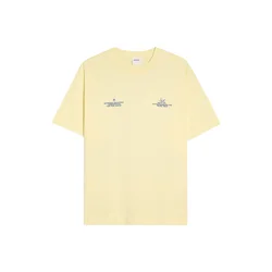 Bershka Majica temno modra / svetlo rumena