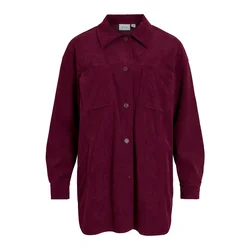 VILA Bluza VIELSA bordo