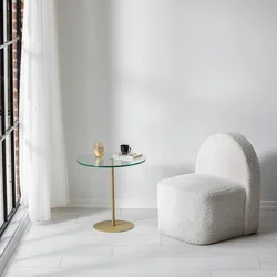 Hanah home Klub sto Chill 50x50x50cm Zlatni