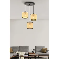 Opviq Luster Multi Balance Hazeran, 32cmx32cm, Bež-crni