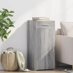 Komoda siva boja hrasta 40 x 42,5 x 93 cm od konstruiranog drva