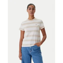 Tommy Jeans Majica DW0DW21834 Bež Regular Fit