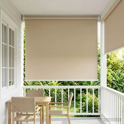 Rolo zavjesa za vanjsku uporabu s UV zaštitom Bež 60 x 230 cm