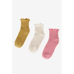 Nogavice Jenny 7KB-003-SS25 (3-PACK) Rumena