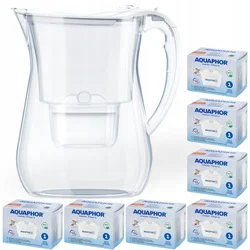shumee Vrč za filtriranje vode Aquaphor Lago bel 3,8 l, 7 kartuš Maxfor+