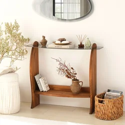 Hanah Home Komoda Surf, 106x90x30 cm, Boje kestena