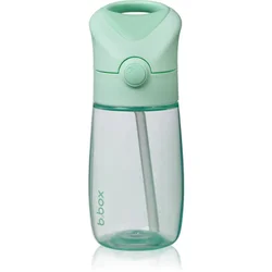 b.box steklenička Junior s slamico, 380 ml spearmint