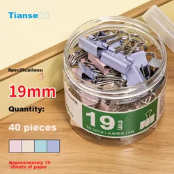 Tianse Kancelarijske štipaljke, 19 mm, 40 komada, Višebojne