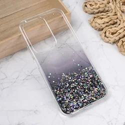 Maska za telefon Silikonska Glitter za Honor 200 Lite, Crna