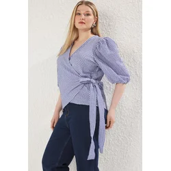 Trendyol Curve Ženska bluza Tbbss25Af00017, Plava