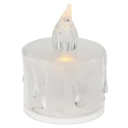 LED dekorativna sveča O 3,6 cm x 5 cm transparentna