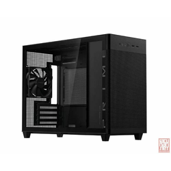 Asus AP201 Prime Tempered glass, MicroATX, noPSU, 1x2.5, 3x2.5/3.5 Combo Bay, 1x120mm fan, USB Type-C, black