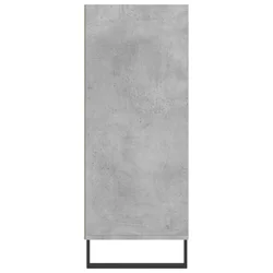 Visoka komoda siva boja betona 57x35x90 cm konstruirano drvo
