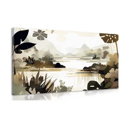 Slika jezero v džungli - 40x30