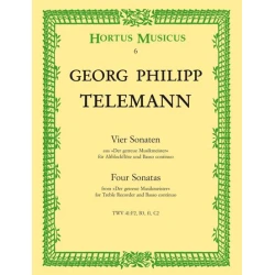 TELEMANN:FOUR SONATAS FOR TREBLE RECORDER