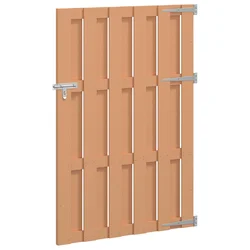 Vrtna vrata 100 x 150 cm WPC i aluminij Smeđa