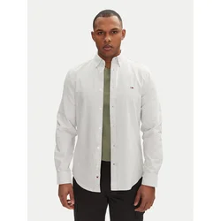 Tommy Jeans Srajca DM0DM20668 Zelena Slim Fit