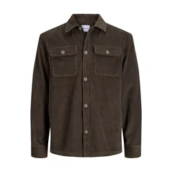 JACK & JONES Srajca JJEREGENT temno rjava