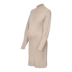 Only Maternity Pletena obleka svetlo rjava
