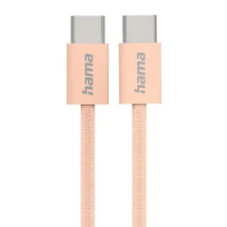 Hama HAMA Data Fabric USB-C kabel 1m oranžen