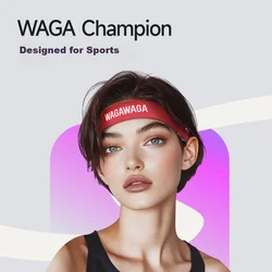 WAGAWAGA Bluetooth slušalice traka, Crvene