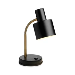 Halo Design 746927 - Stona lampa VOGUE 1xE27/40W/230V crna/mesing