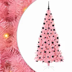 Božićno drvce s 300 LED svjetlima Ružičasta 210 cm PVC