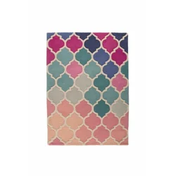 Flair Rugs Preproga ILLUSION ROSELLA Rožnata/modra,