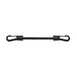 Sponka 0,6mx6mm s karabinom Črna